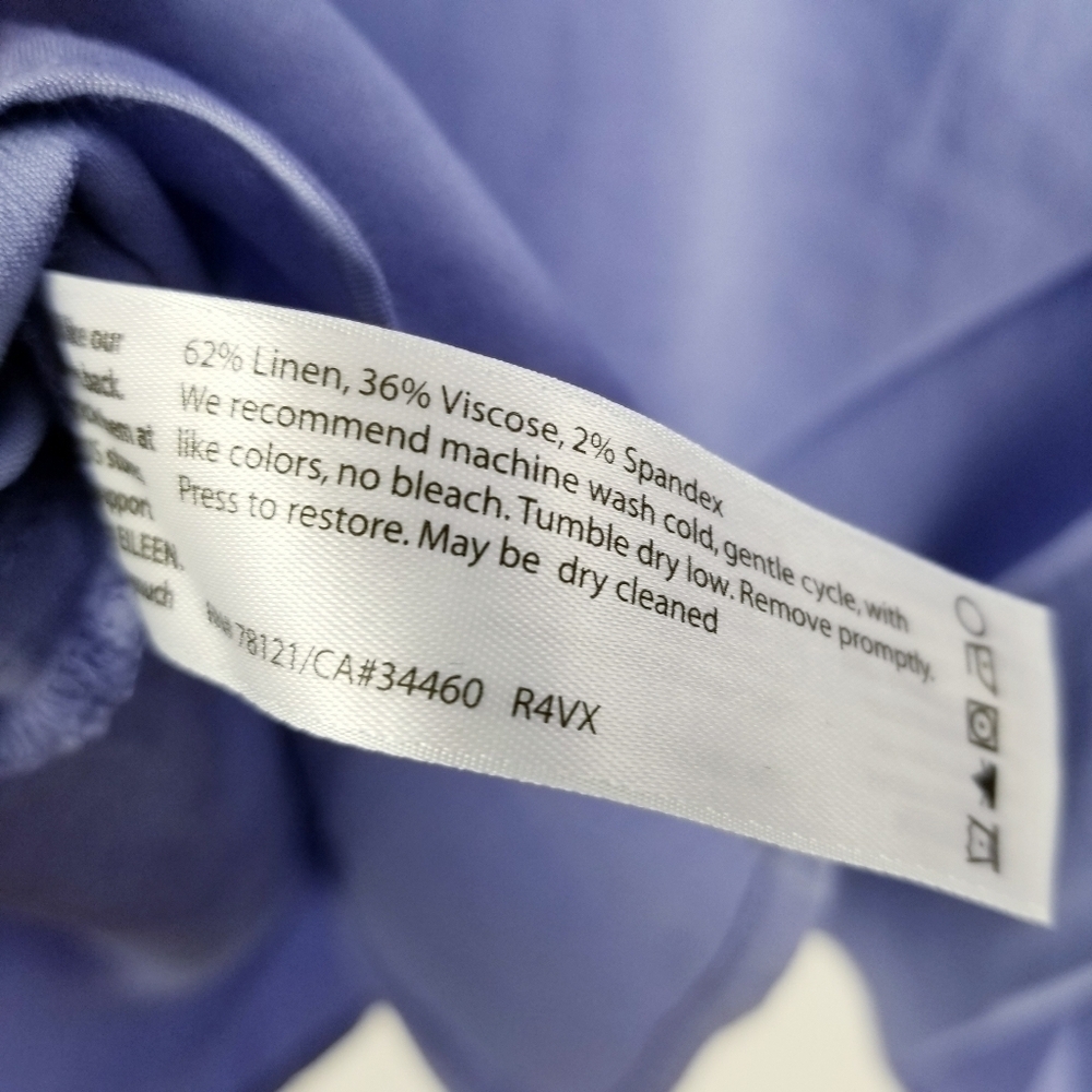 Eileen Fisher Lavender Long-Sleeve Henley Tunic Top - Picture 3 of 9